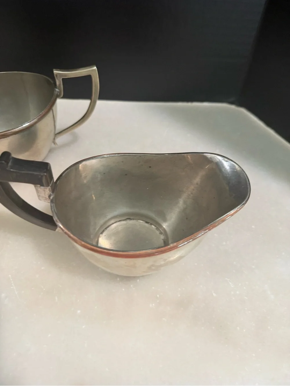 Advance Eng. Works Sialkot Creamer and Sugar Dish Vintage 1970s